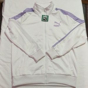 Puma Archive T7 Track Jacket Mens Purple White New